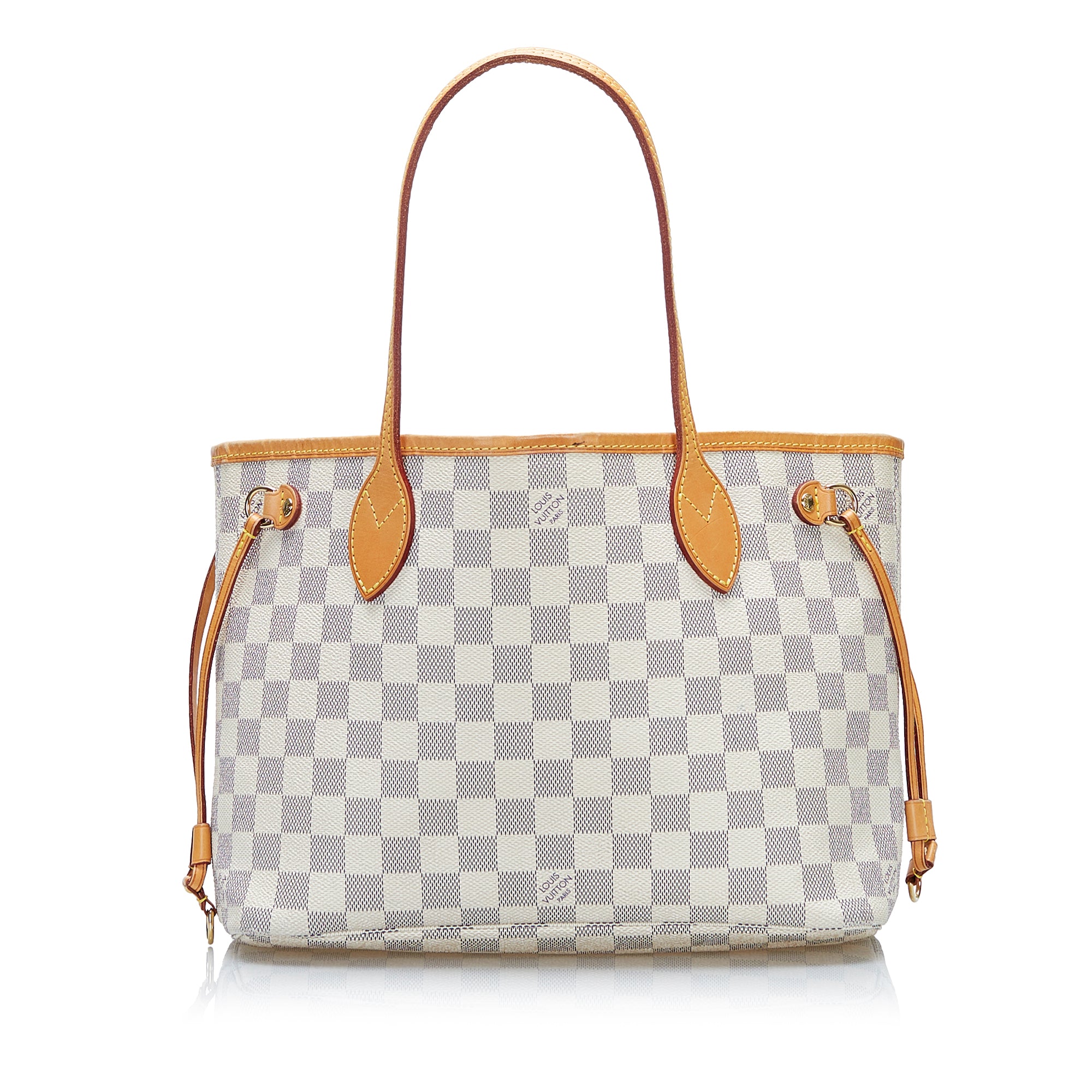 White Louis Vuitton Damier Azur Neverfull MM Tote Bag, RvceShops Revival