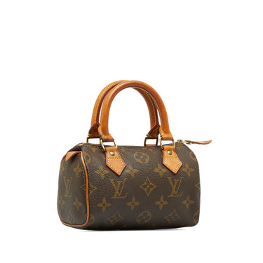 100% Authentic Louis Vuitton Monogram Mini Speedy Hand bag TH0955