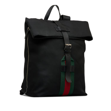 Gucci Techno Backpack Web Drawstring Black