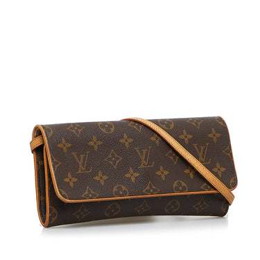 Brown Louis Vuitton Monogram Pochette Twin GM Crossbody Bag – Designer  Revival