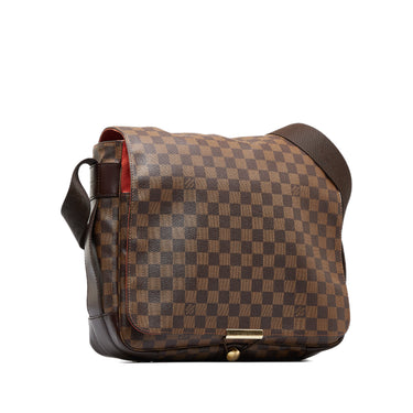 Louis Vuitton Damier Ebene Bastille Messenger Bag Brown Leather