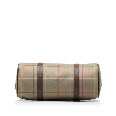 Taupe Burberry Vintage Check Boston Bag – Designer Revival