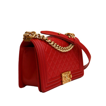 Red Chanel Caviar CC Lunch Box Vanity Case – Designer Revival