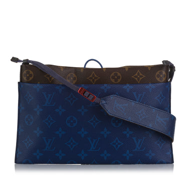 Blue Louis Vuitton Monogram Pacific Outdoor Pouch Crossbody Bag