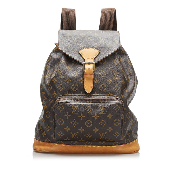 RvceShops Revival, Brown Louis Vuitton Monogram Montsouris GM Backpack