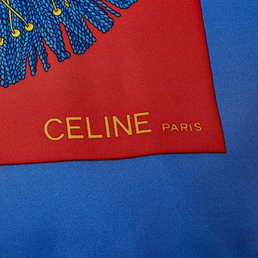 Red Hermes Luna Park Printed Silk Scarf Scarves