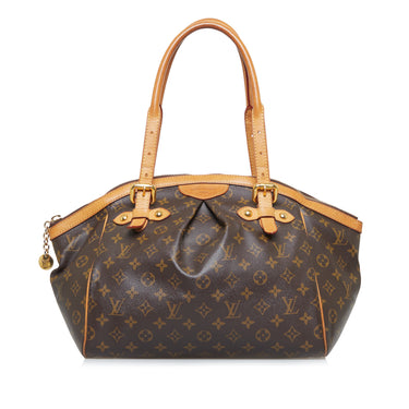 LOUIS VUITTON Tivoli GM Monogram Canvas Satchel Bag Brown