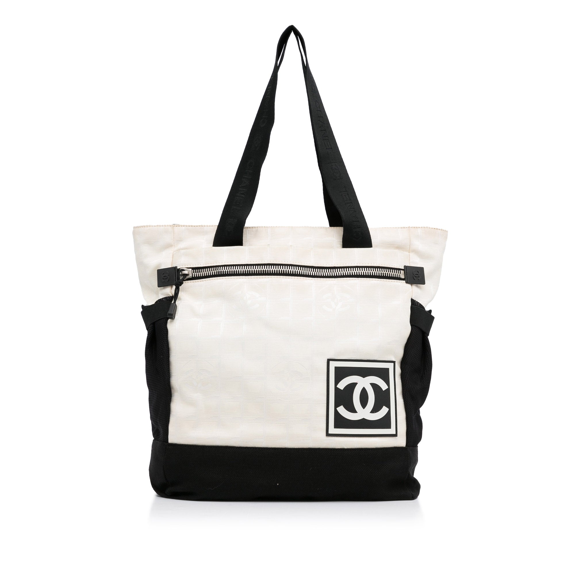 Image of White Chanel New Travel Line Sports Backpack