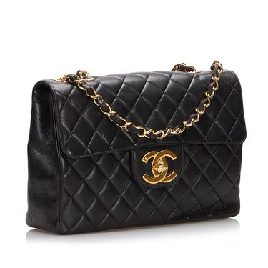 Brown Chanel Medium Classic Lambskin Double Flap Bag – RvceShops Revival