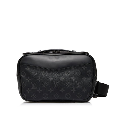 Black Louis Vuitton Monogram Eclipse Volga Crossbody Bag