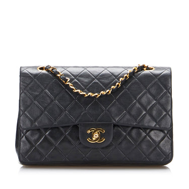 Chanel Black Small Classic Lambskin Double Flap Leather ref.666173 - Joli  Closet