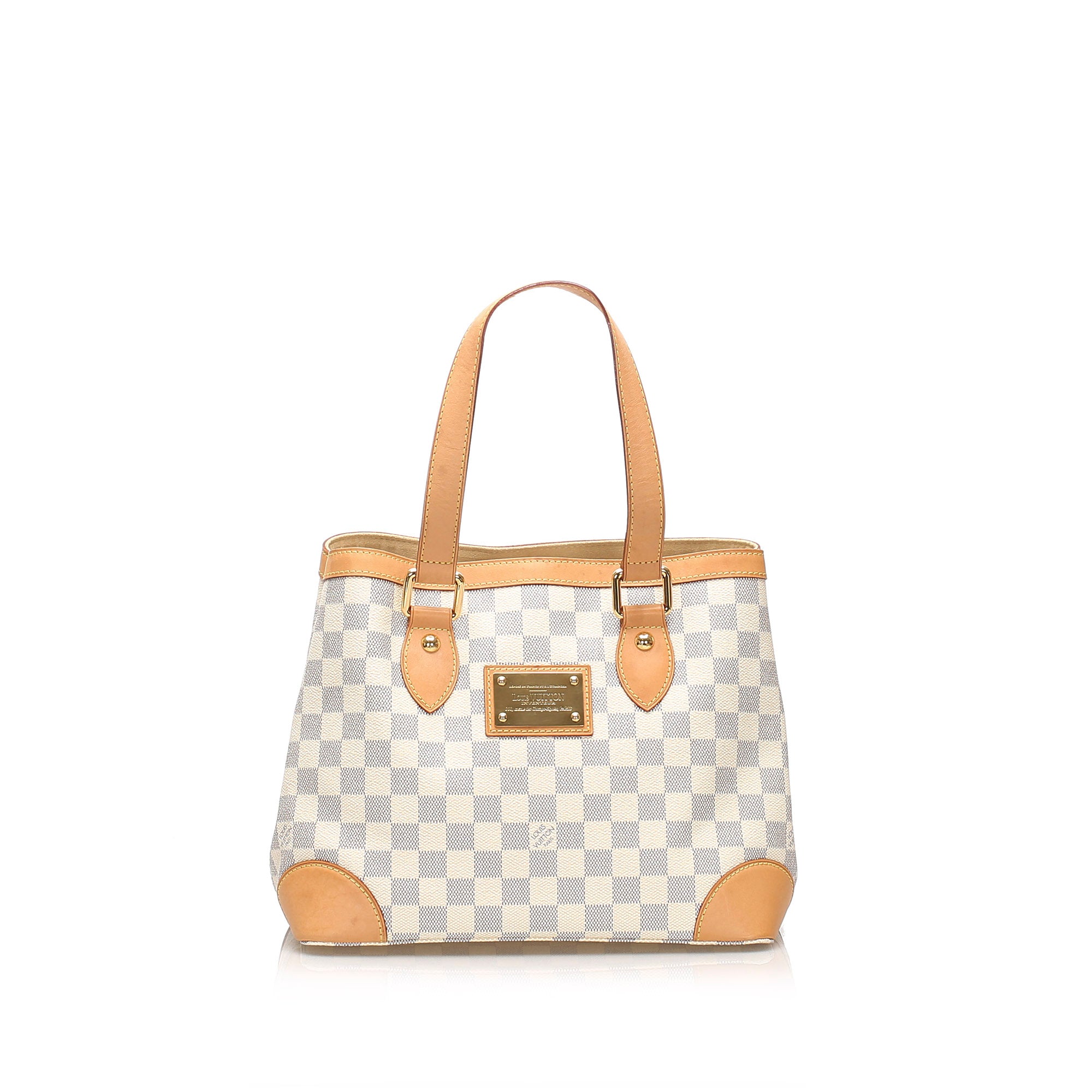 White Louis Vuitton Damier Azur Hampstead Pm Bag Designer Revival