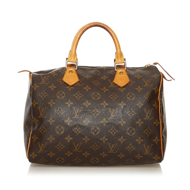 Authenticated Used Louis Vuitton Handbag Speedy 35 Brown Monogram