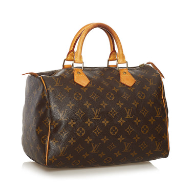 Authenticated Used Louis Vuitton Speedy 35 Monogram M41524 Handbag Canvas  Nume SP1919 LOUIS VUITTON Ladies Boston Bag Brown 