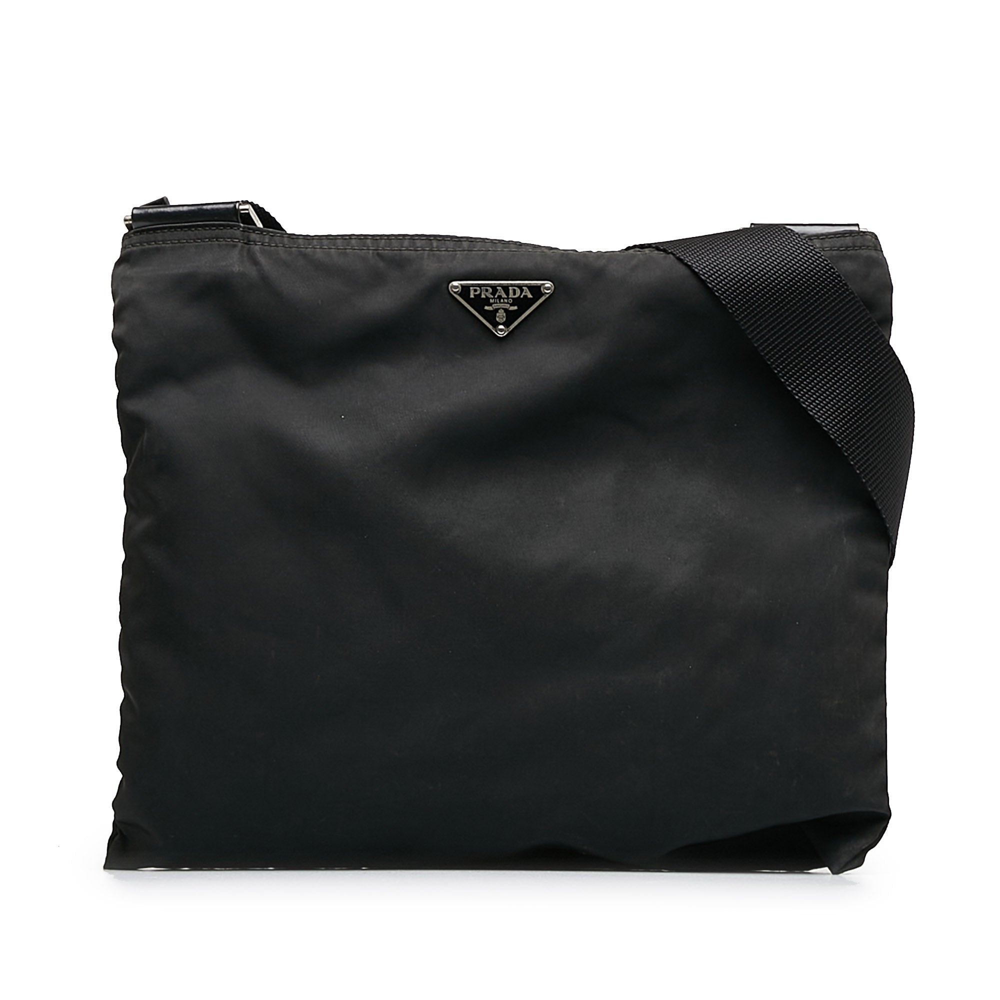 image of Black Prada Tessuto Crossbody Bag