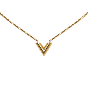 Louis Vuitton LOUIS VUITTON Necklace Essential V Metal Gold Unisex M61083 |  Grailed