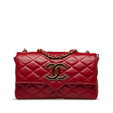 Red Chanel Caviar CC Lunch Box Vanity Case Bag – Designer Revival