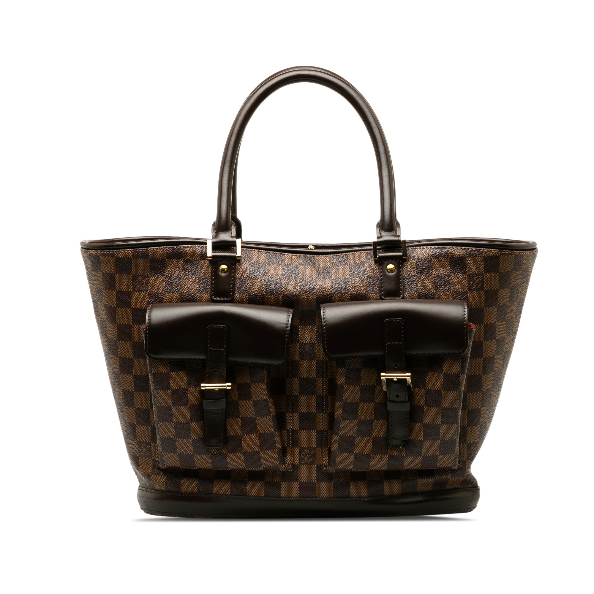 image of Brown Louis Vuitton Damier Ebene Manosque GM Tote Bag