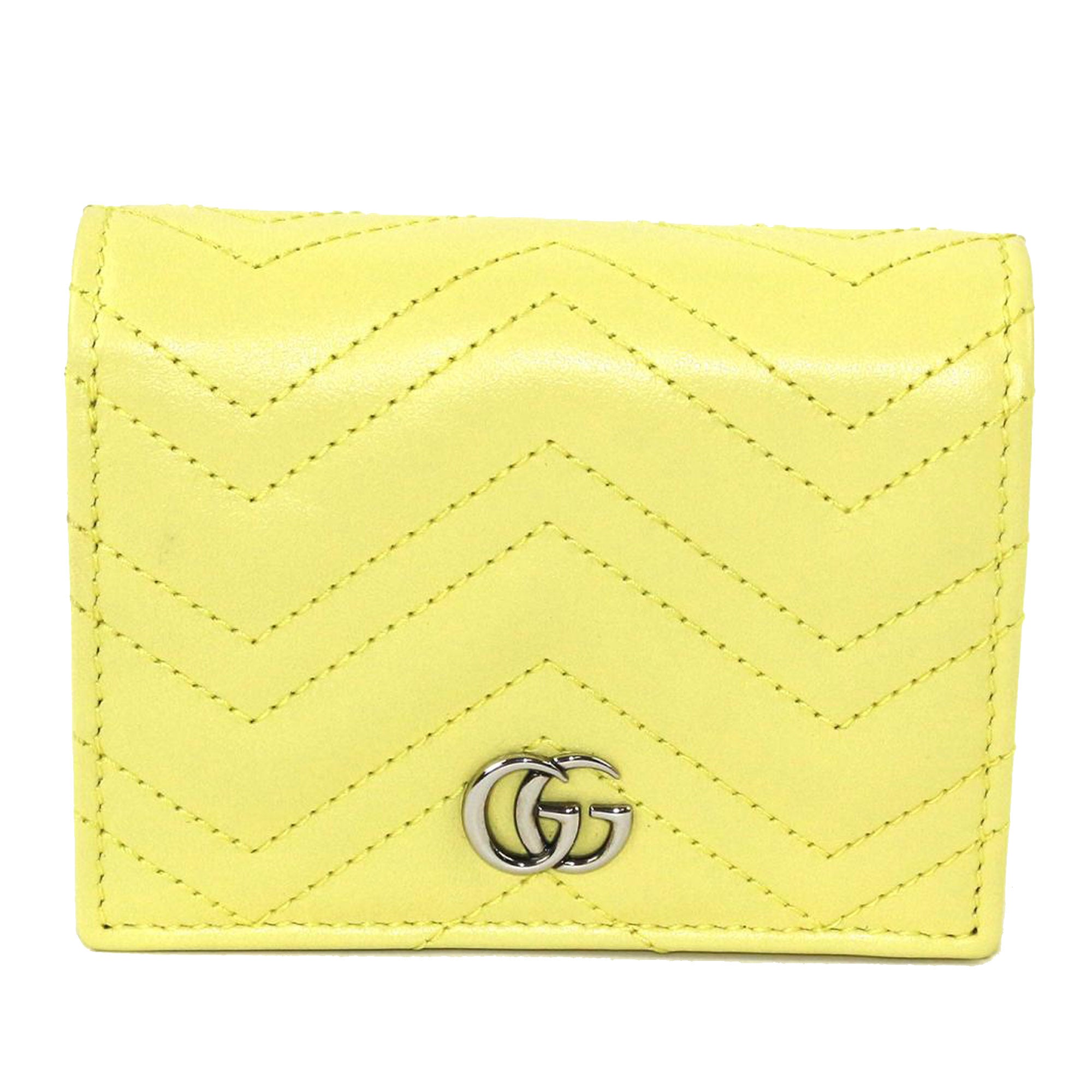 gg leather wallet on a chain