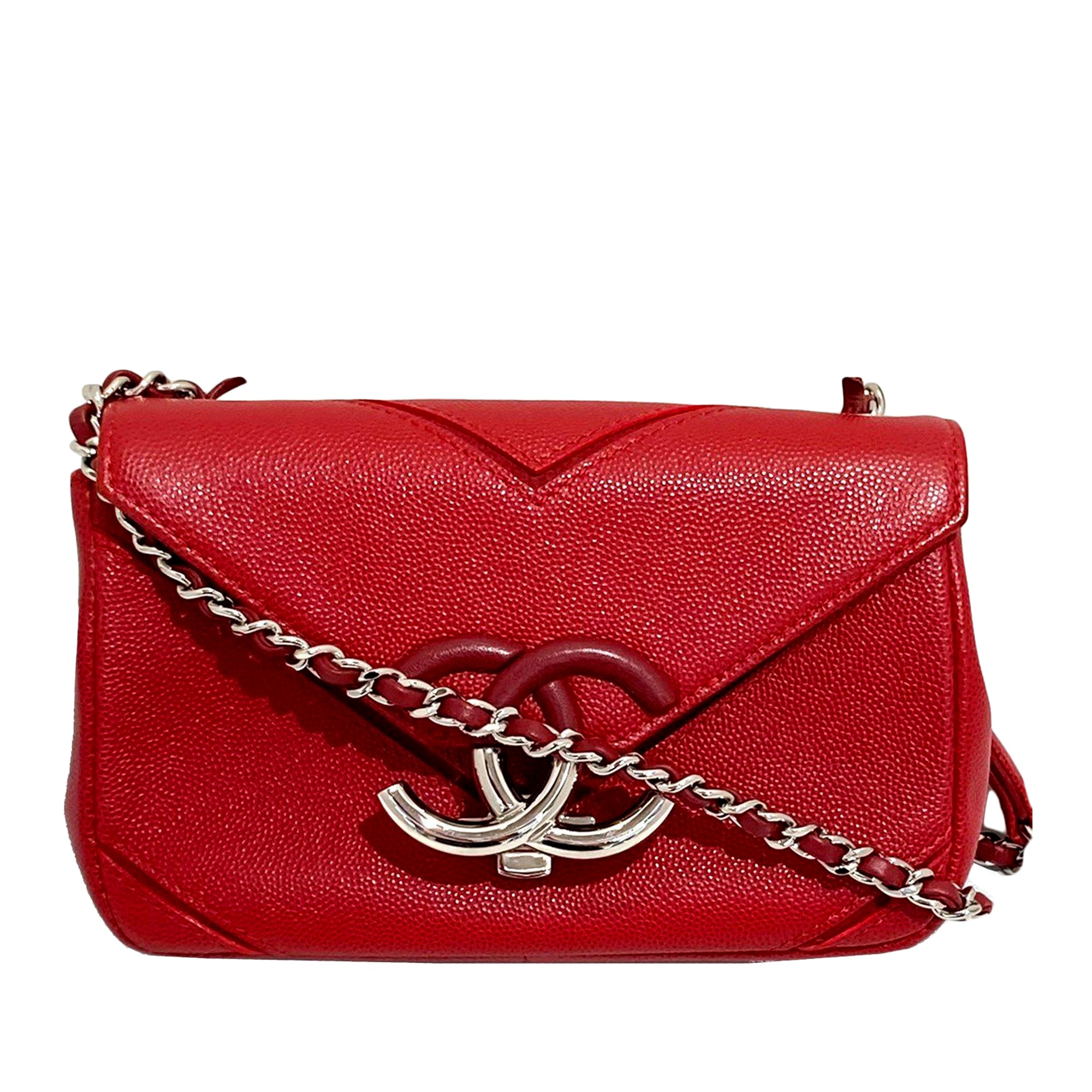 Chanel Red Quilted Grained Calfskin Micro Flap Bag With Chain Brushed Gold  Hardware 2021 Available For Immediate Sale At Sothebys