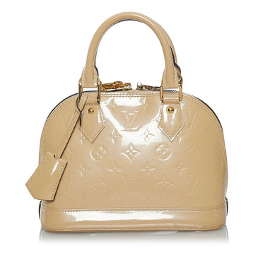 Tan Louis Vuitton Monogram Vernis Alma BB Satchel – Designer Revival