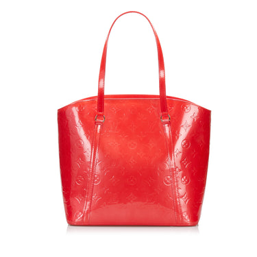 LOUIS VUITTON Alma GM Epi Leather Satchel Crossbody Bag Red