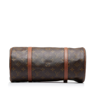 LOUIS VUITTON Papillon 30 Monogram Canvas Satchel Bag Brown