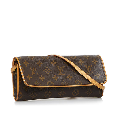 Louis Vuitton Pochette Twin GM Monogram Canvas Shoulder Bag at