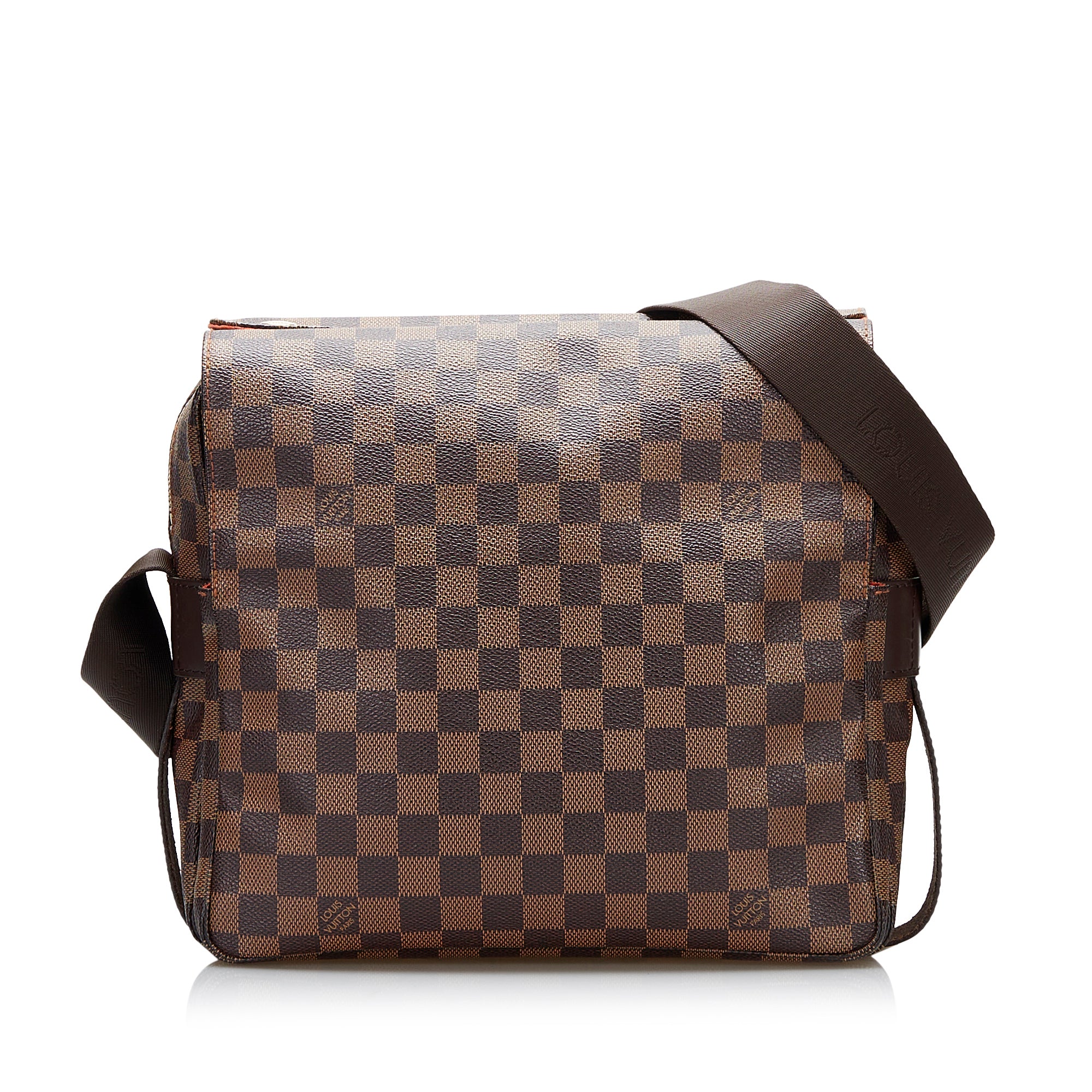 Louis Vuitton Naviglio Brown Canvas Shoulder Bag (Pre-Owned)