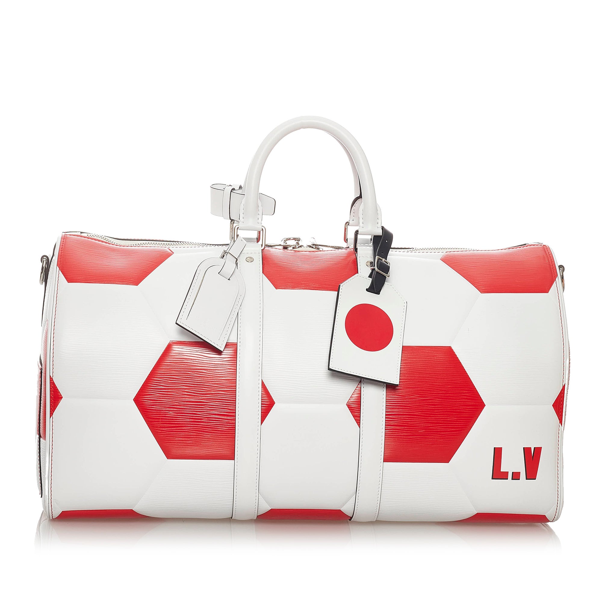 LOUIS VUITTON SOFIA COPPOLA MM HANDBAG IN RED LEATHER BANDOULIERE