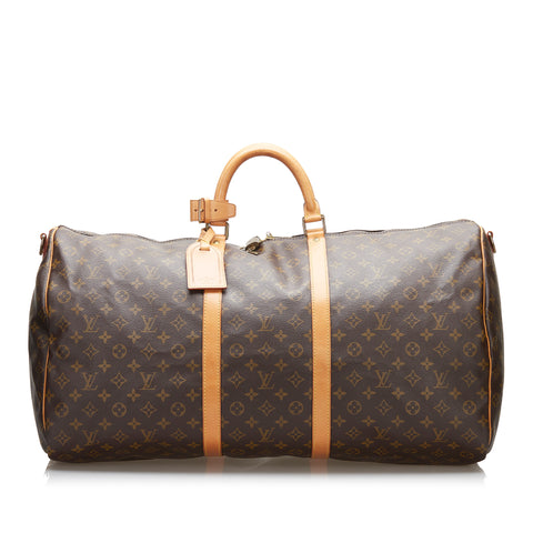 Louis Vuitton Keepall Bandouliere 50 with matted black and orange chain - LOUIS  VUITTON