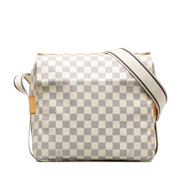 White Louis Vuitton Damier Azur Keepall 50 Travel Bag – Designer Revival