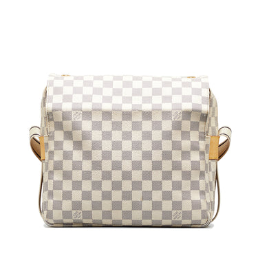 White Louis Vuitton Damier Azur Keepall 50 Travel Bag – Designer Revival