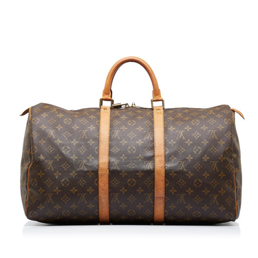 RvceShops Revival, Brown Louis Vuitton NIGO Keepall Bandouliere 60 Travel  Bag