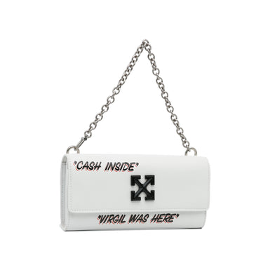 Off-white Jitney 1.0 Cash Inside Shoulder Bag In White