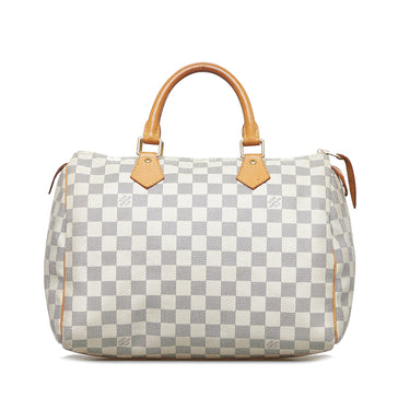 100% Authentic Louis Vuitton Damier Azur Speedy 25 Hand Bag
