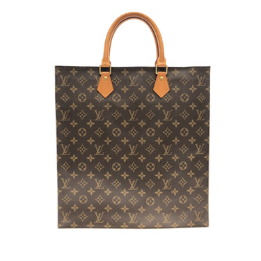 Pre-owned Louis Vuitton Monogram Petit Sac Plat In Black