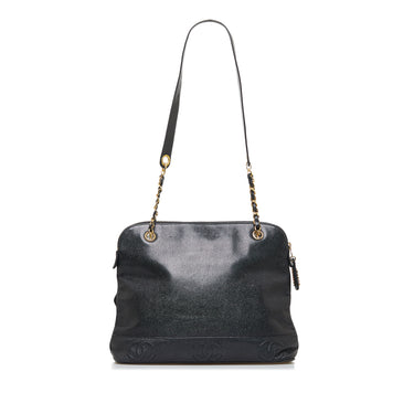 Black Chanel Caviar Chain Tote – Designer Revival