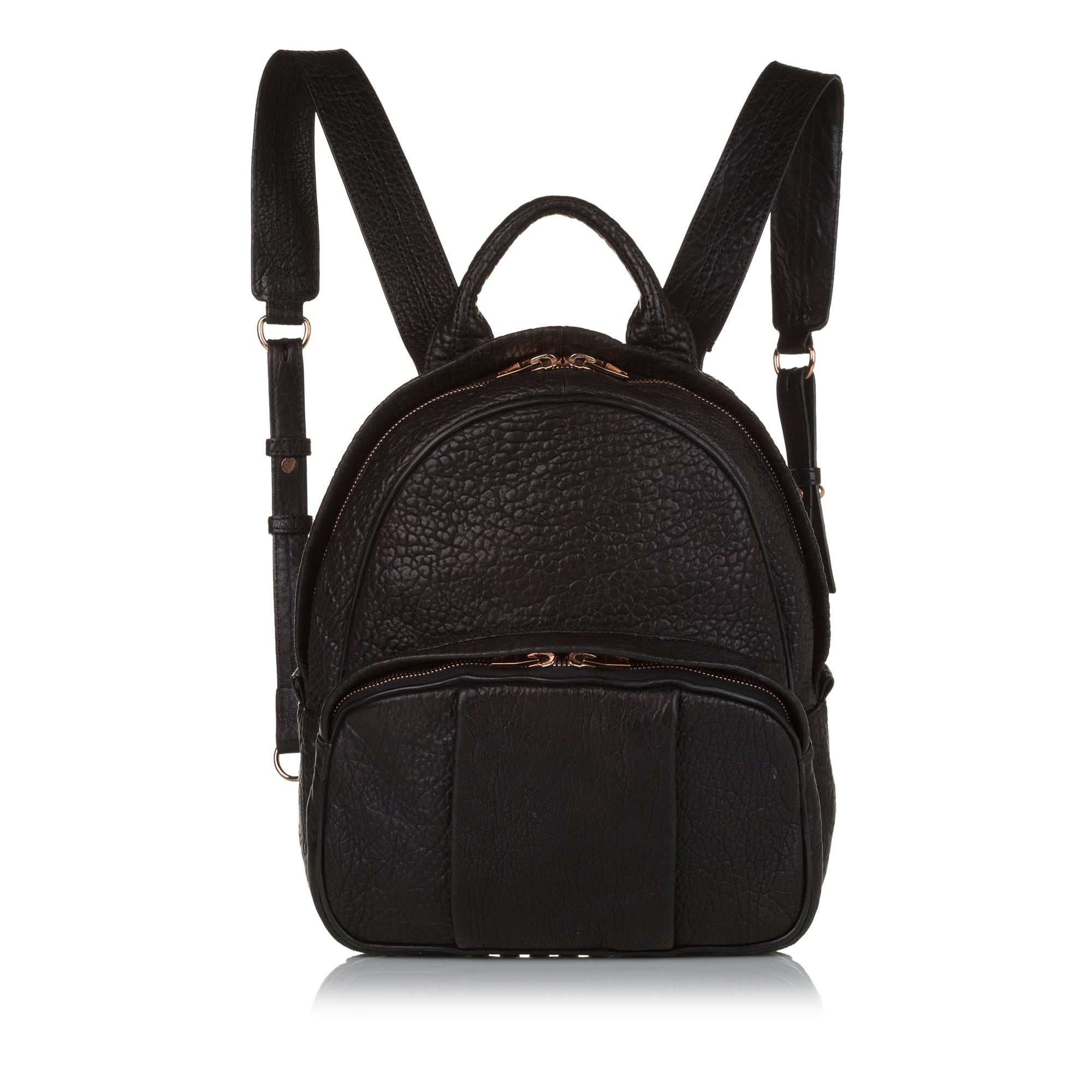 Black Dumbo Leather Backpack