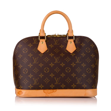 Auth Louis Vuitton Handbag Alma PM Monogram Brown M53151 lv From Japan  230714