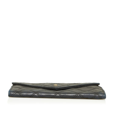 Chanel Wild Stitch Long Wallet-Black