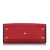 Red Fendi Runaway Leather Satchel Bag