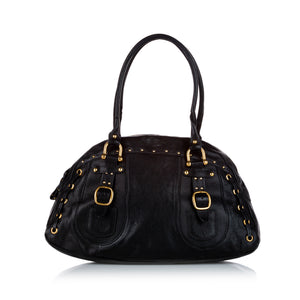 Black Valentino Leather Tote Bag