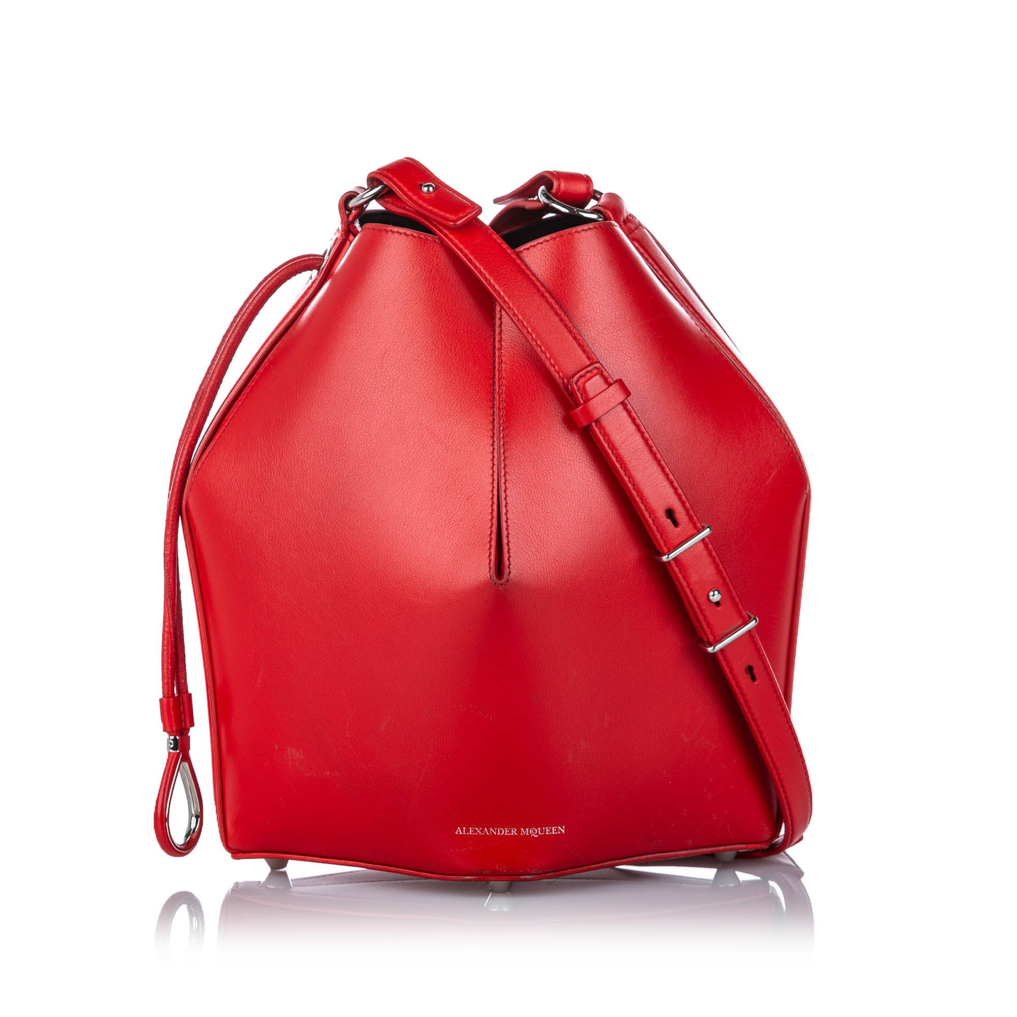 alexander mcqueen leather backpack