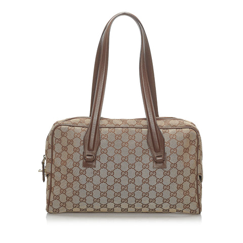 Gucci Pre-owned GG Canvas Boston Travel Bag - Neutrals