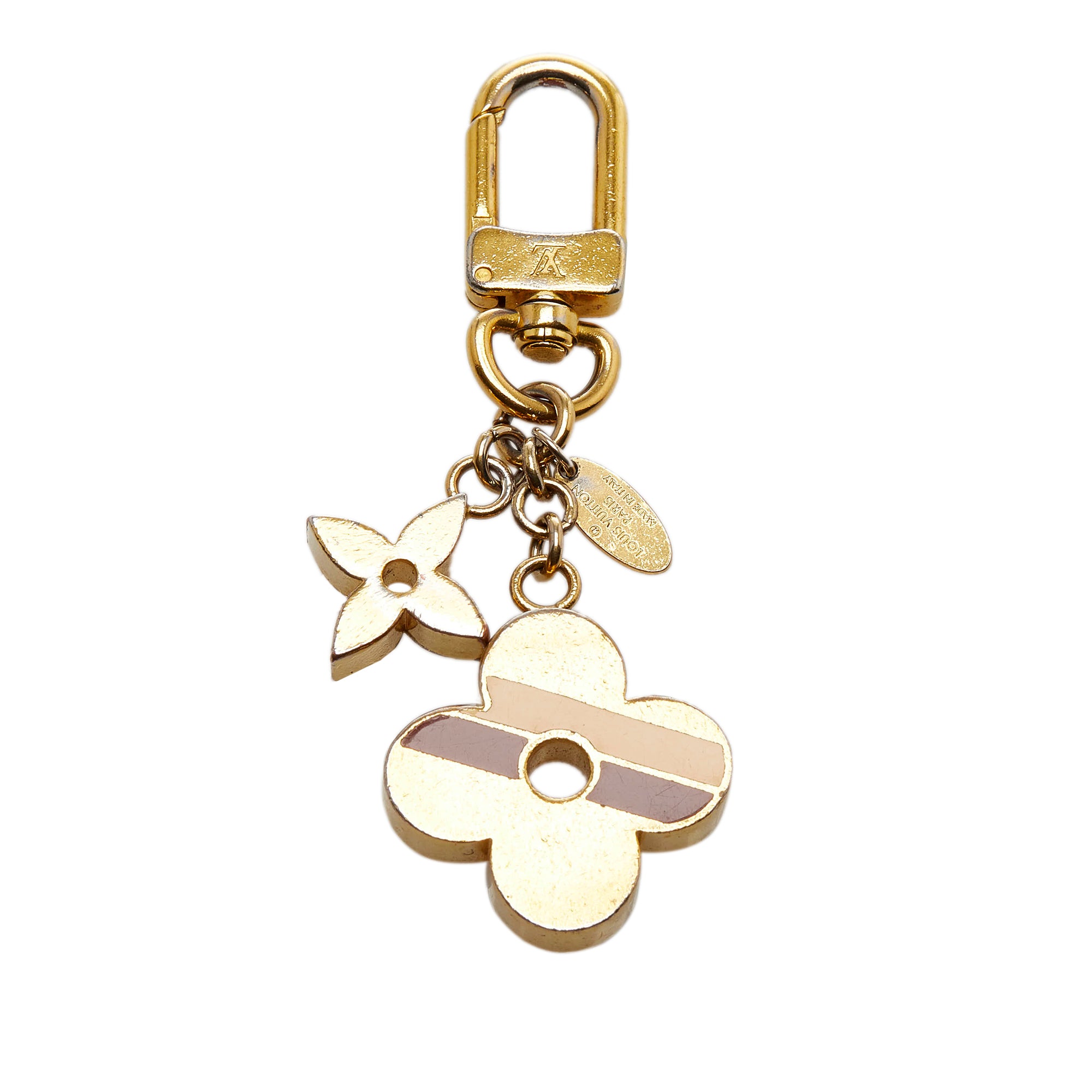 Louis Vuitton Blooming Flowers Bb Bag Charm and Key Holder Brown Metal & Monogram Canvas