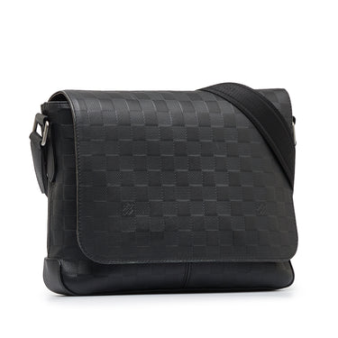 Louis Vuitton Damier Graphite District PM Shoulder Bag Crossbody Men Z1198