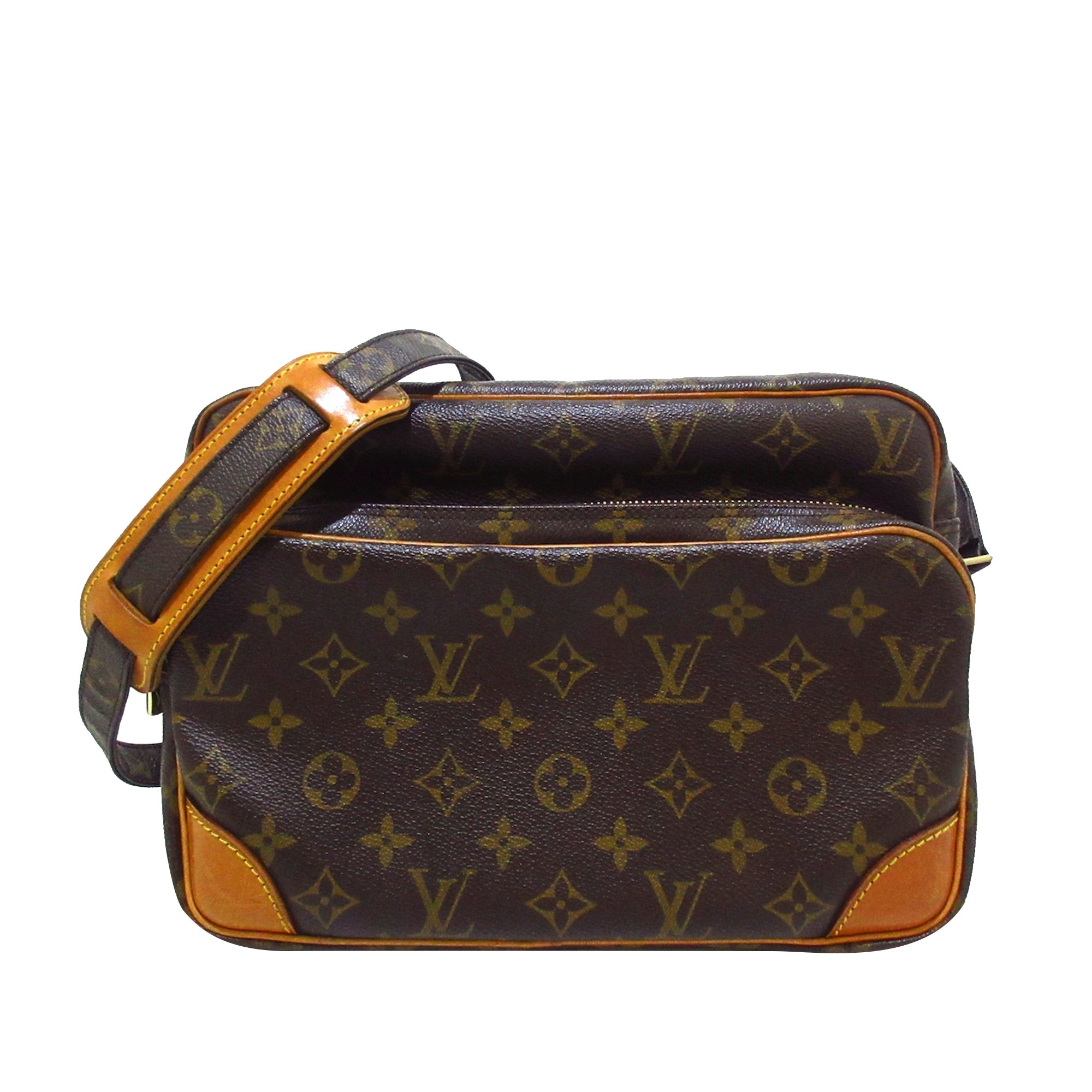 Bolso Cabás Louis Vuitton modelo pequeño en lona Monogram revestida marrón  y cuero natural