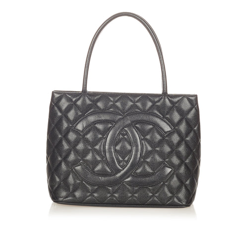 Louis Vuitton V Tote Bag Medium Black GHW