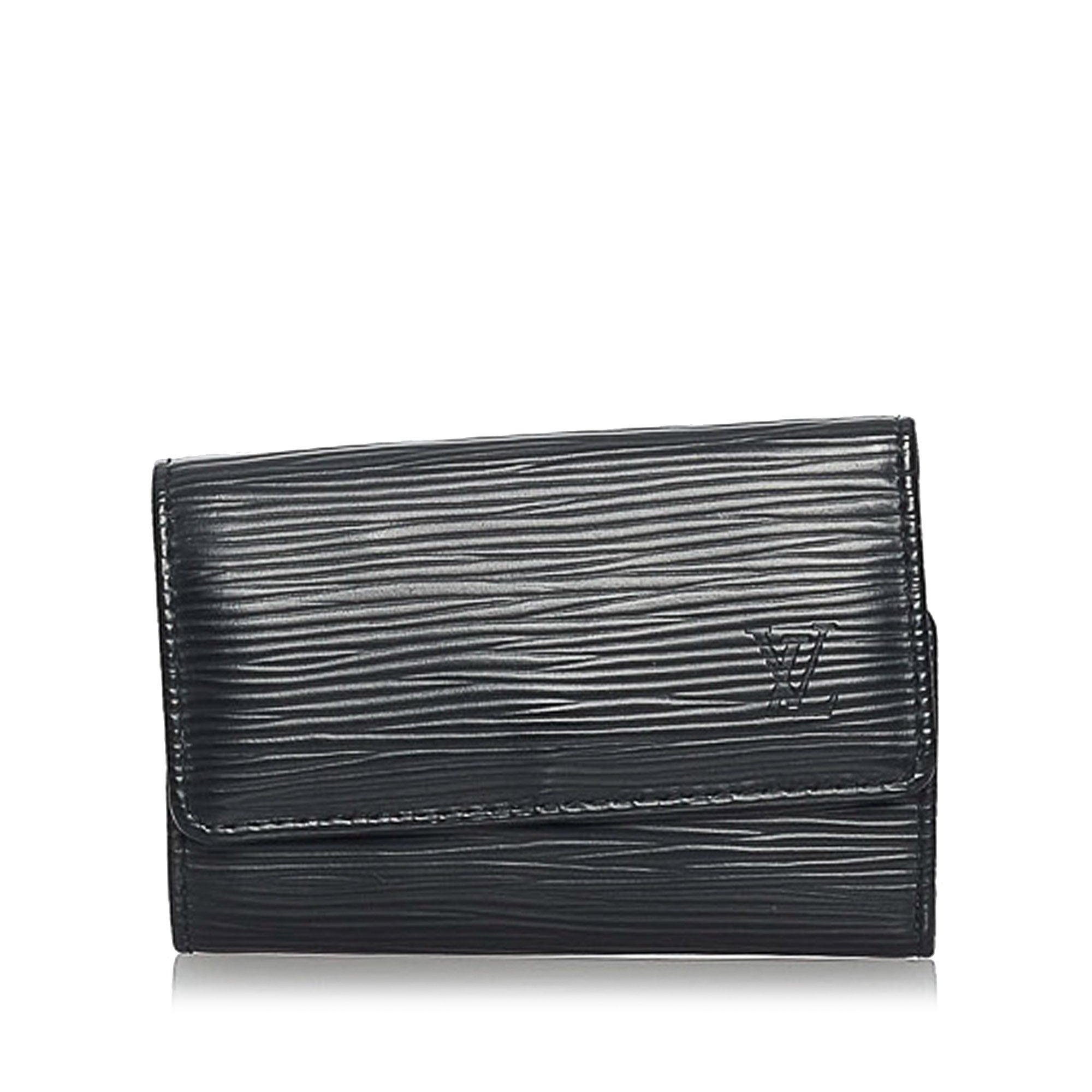 Epi Leather Wallet, Neon Men's Small Leather Goods